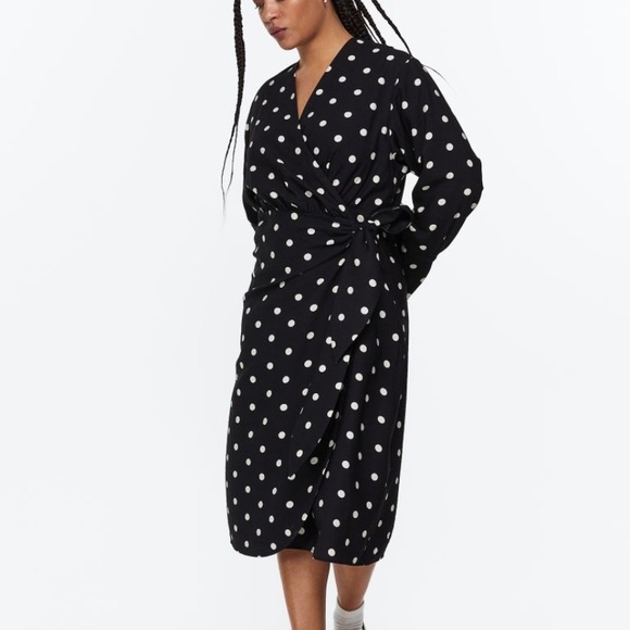 H&M Tie-Detail Wrap Dress - Picture 1 of 10